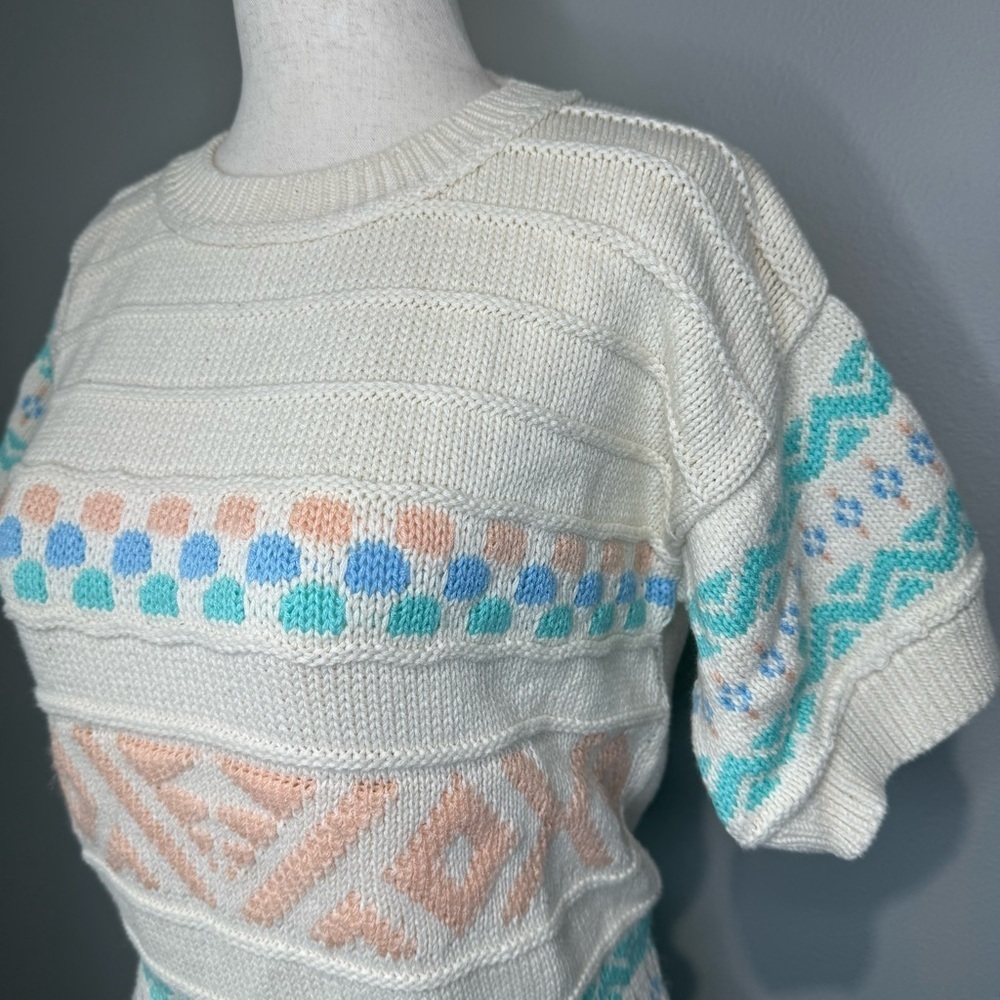 Sakura Sport Cream Knit Sweater - Picture 2 of 6